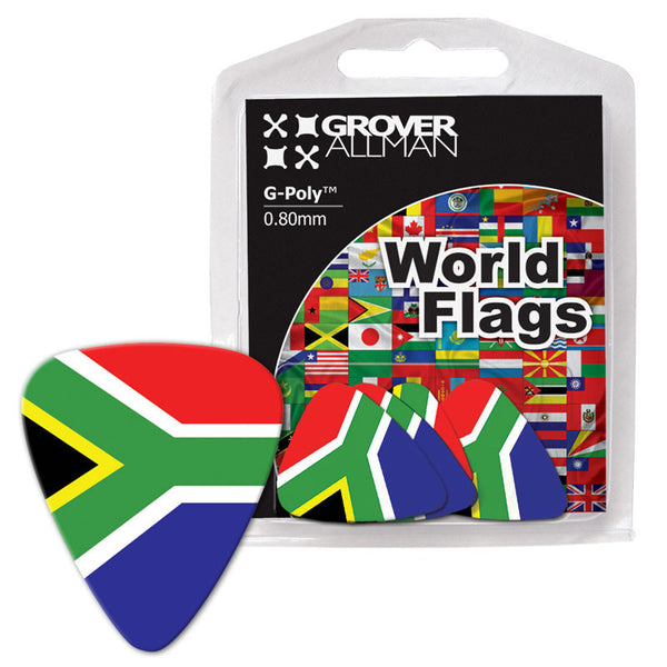 World Flag - South Africa Flag Multi Pack - Custom Printed Picks - Custom Plectrum - Plektren Bedrucken - Mediators - 1