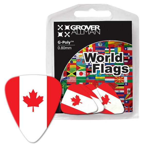 World Flag - Canada Flag Multi Pack - Custom Printed Picks - Custom Plectrum - Plektren Bedrucken - Mediators - 1