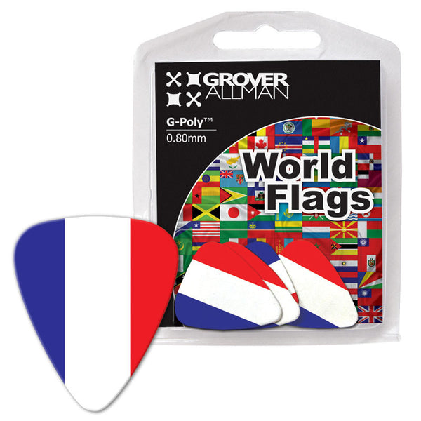 World Flag - France Flag Multi Pack - Custom Printed Picks - Custom Plectrum - Plektren Bedrucken - Mediators - 1