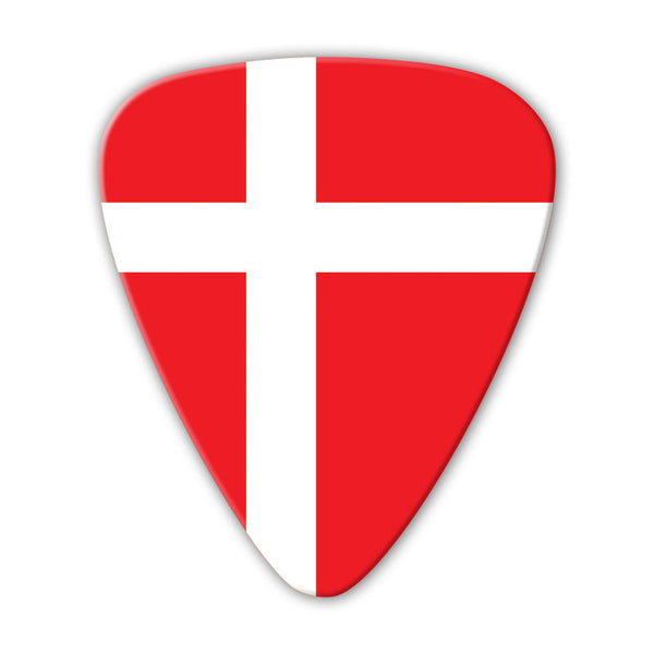 World Flag - Denmark Flag Multi Pack - Custom Printed Picks - Custom Plectrum - Plektren Bedrucken - Mediators - 2