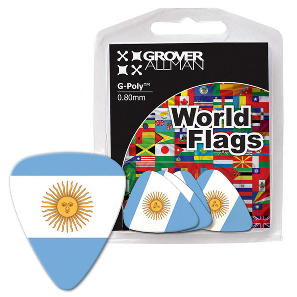 World Flag - Argentina Flag Multi Pack - Custom Printed Picks - Custom Plectrum - Plektren Bedrucken - Mediators - 1