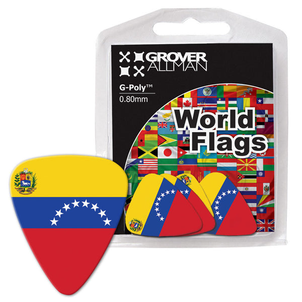 World Flag - Venezuela Flag Multi Pack - Custom Printed Picks - Custom Plectrum - Plektren Bedrucken - Mediators - 1