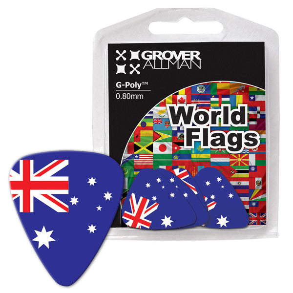 World Flag - Australia Flag Multi Pack - Custom Printed Picks - Custom Plectrum - Plektren Bedrucken - Mediators - 1