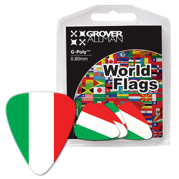 World Flag - Italy Flag Multi Pack - Custom Printed Picks - Custom Plectrum - Plektren Bedrucken - Mediators - 1