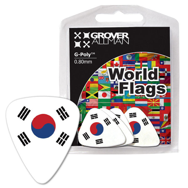 World Flag - South Korea Flag Multi Pack - Custom Printed Picks - Custom Plectrum - Plektren Bedrucken - Mediators - 1