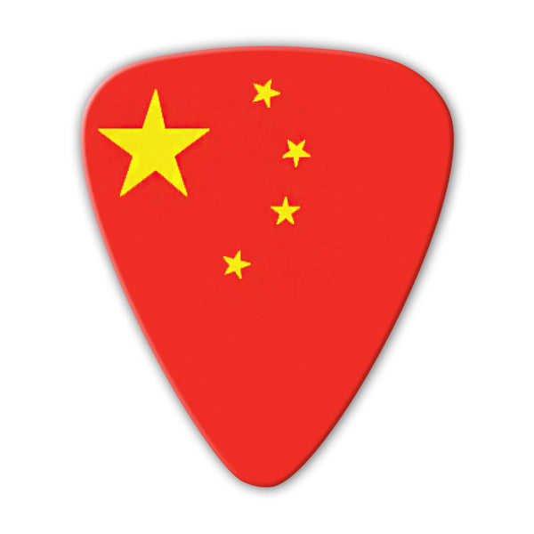 World Flag - China Flag Multi Pack - Custom Printed Picks - Custom Plectrum - Plektren Bedrucken - Mediators - 2
