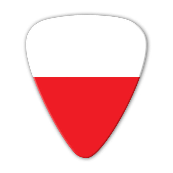 World Flag - Poland Flag Multi Pack - Custom Printed Picks - Custom Plectrum - Plektren Bedrucken - Mediators - 2