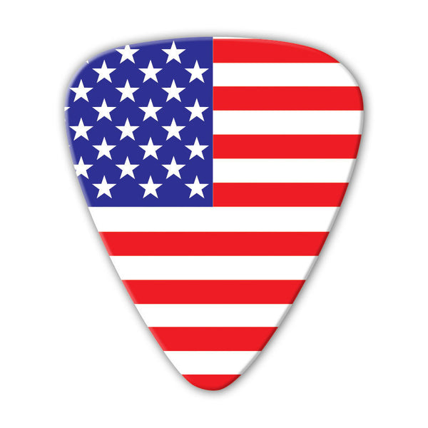 World Flag - USA Flag Multi Pack - Custom Printed Picks - Custom Plectrum - Plektren Bedrucken - Mediators - 2