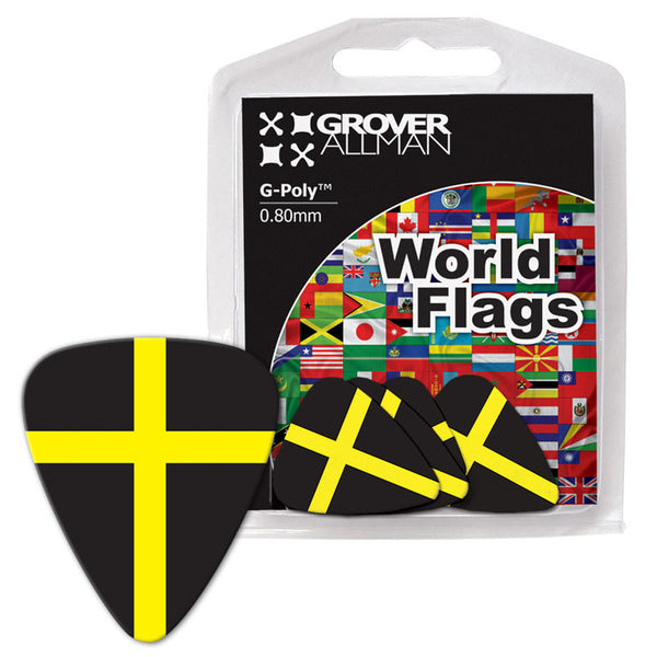 World Flag - St David's Cross Flag Multi Pack - Custom Printed Picks - Custom Plectrum - Plektren Bedrucken - Mediators - 1