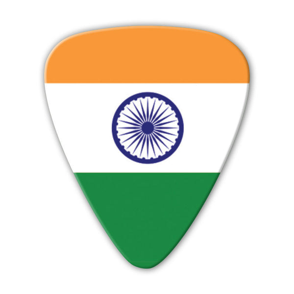 World Flag - India Flag Multi Pack - Custom Printed Picks - Custom Plectrum - Plektren Bedrucken - Mediators - 2