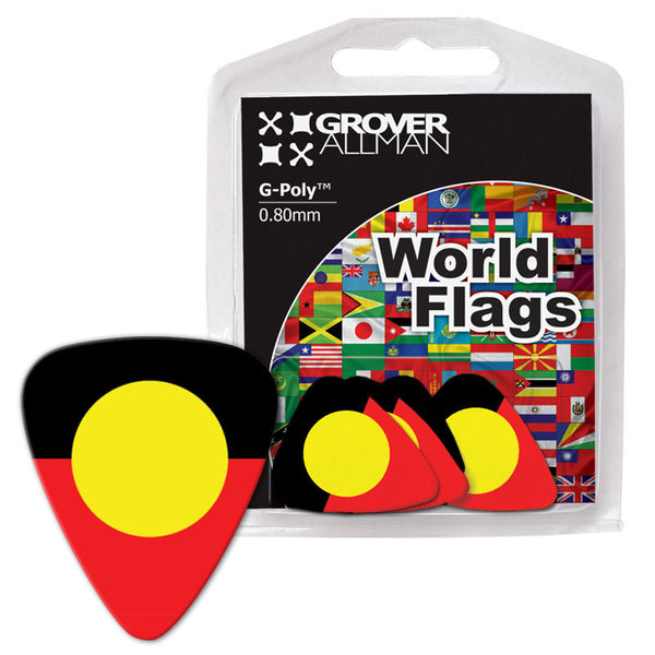 World Flag - Aboriginal Flag Multi Pack - Custom Printed Picks - Custom Plectrum - Plektren Bedrucken - Mediators - 1