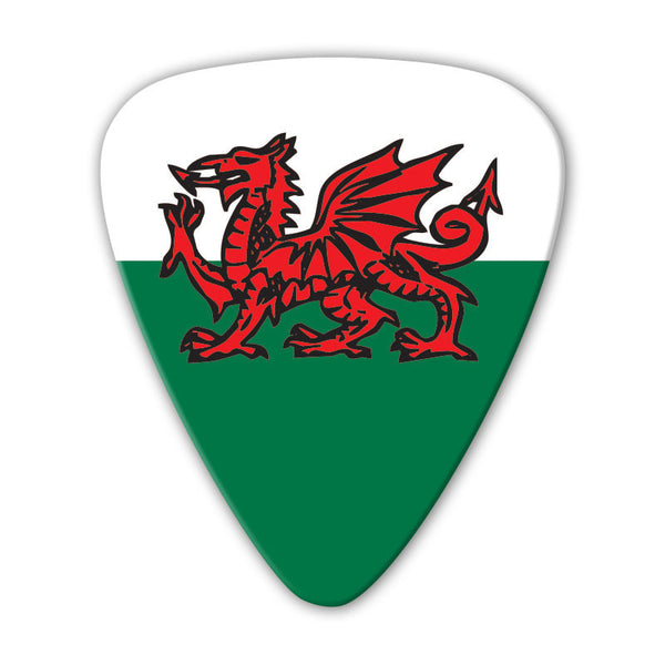 World Flag - Wales Flag Multi Pack - Custom Printed Picks - Custom Plectrum - Plektren Bedrucken - Mediators - 2