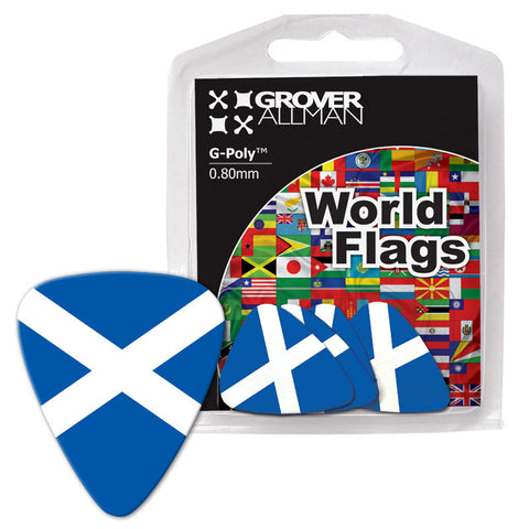World Flag - Scotland Flag Multi Pack - Custom Printed Picks - Custom Plectrum - Plektren Bedrucken - Mediators - 1