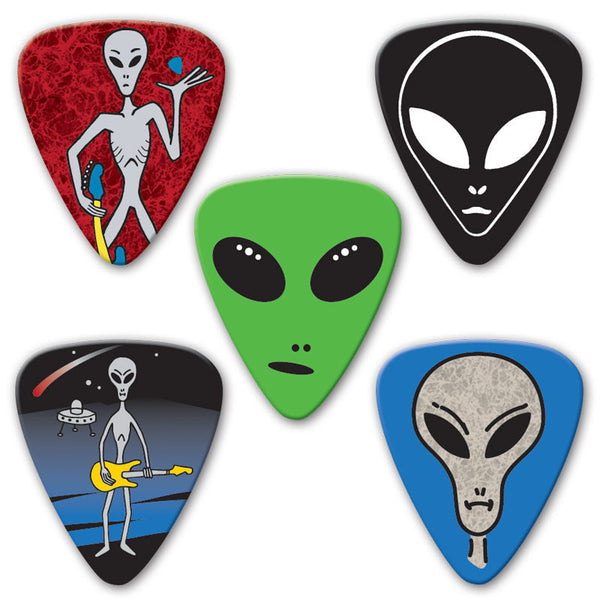 Themed Series - Alien Multi Pack - Custom Printed Picks - Custom Plectrum - Plektren Bedrucken - Mediators - 2