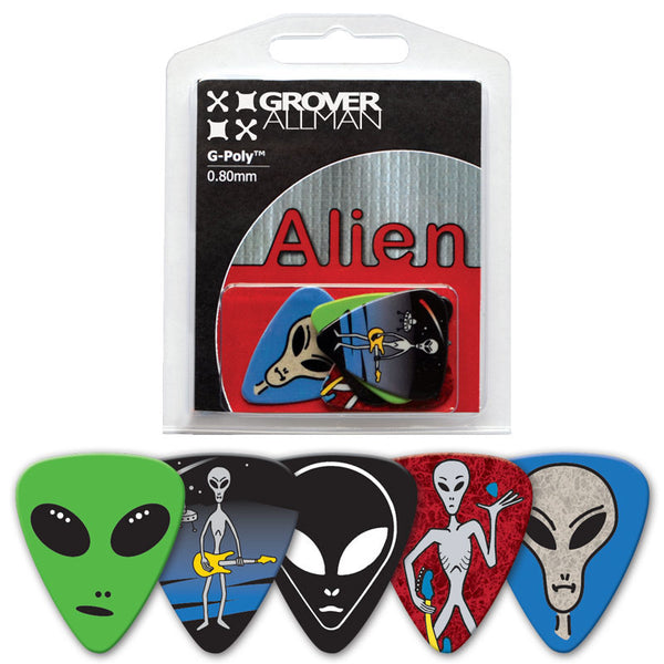 Themed Series - Alien Multi Pack - Custom Printed Picks - Custom Plectrum - Plektren Bedrucken - Mediators - 1