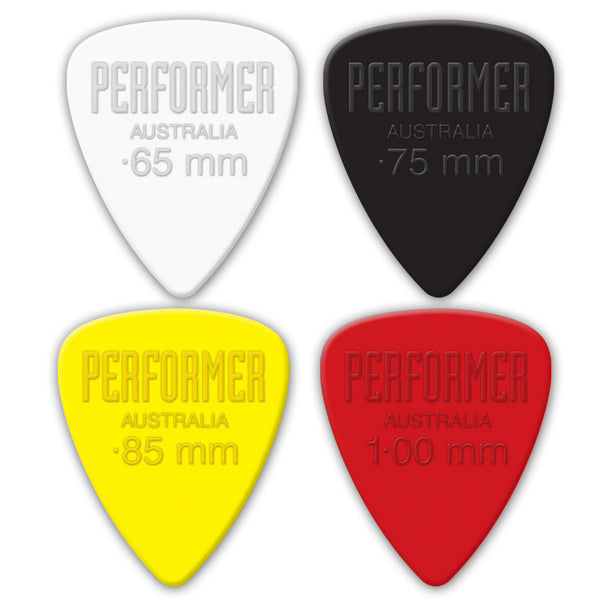 Nylon ISO Pro Picks - Performer Series (10 Pack) - Custom Printed Picks - Custom Plektrum - Plektren Bedrucken - puas personalizadas