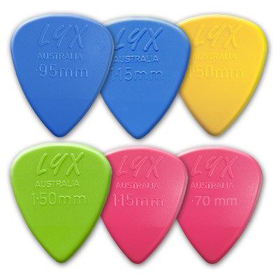 Delrinex LYX Series Picks (10 Pack) - Custom Printed Picks - Custom Plektrum - Plektren Bedrucken - puas personalizadas