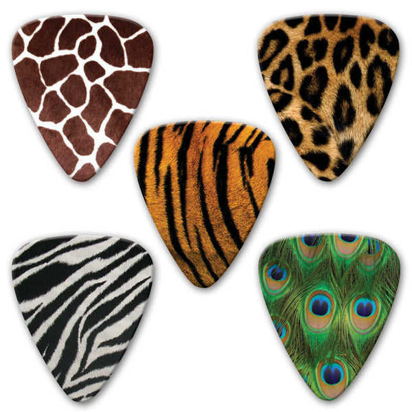 Themed Series - Animal Print Multi Pack - Custom Printed Picks - Custom Plectrum - Plektren Bedrucken - Mediators - 2