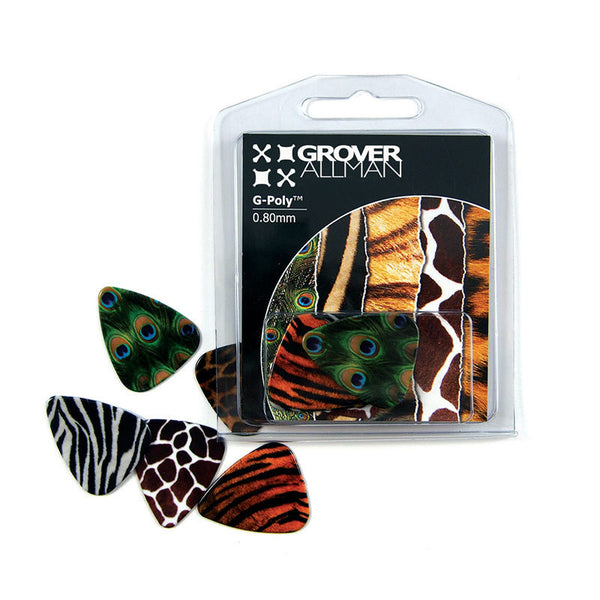 Themed Series - Animal Print Multi Pack - Custom Printed Picks - Custom Plectrum - Plektren Bedrucken - Mediators - 3