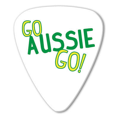 Australia - Go Aussie Go Picks (10 pack) - Custom Printed Picks - Custom Plektrum - Plektren Bedrucken - puas personalizadas