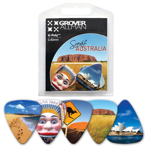 Countries of the World - Scenic Australia Multi Pack - Custom Printed Picks - Custom Plektrum - Plektren Bedrucken - puas personalizadas