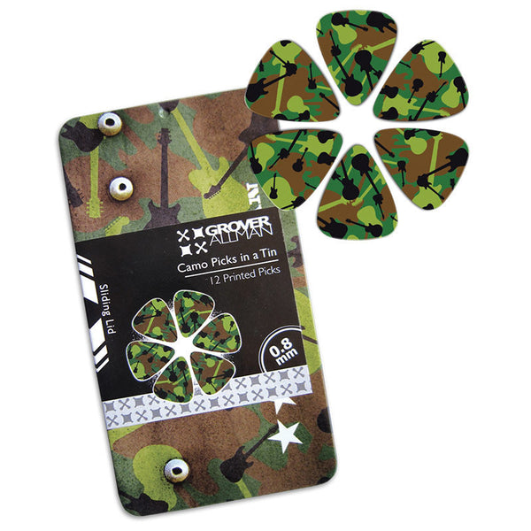 Pick Tin - Camo - Custom Printed Picks - Custom Plektrum - Plektren Bedrucken - puas personalizadas