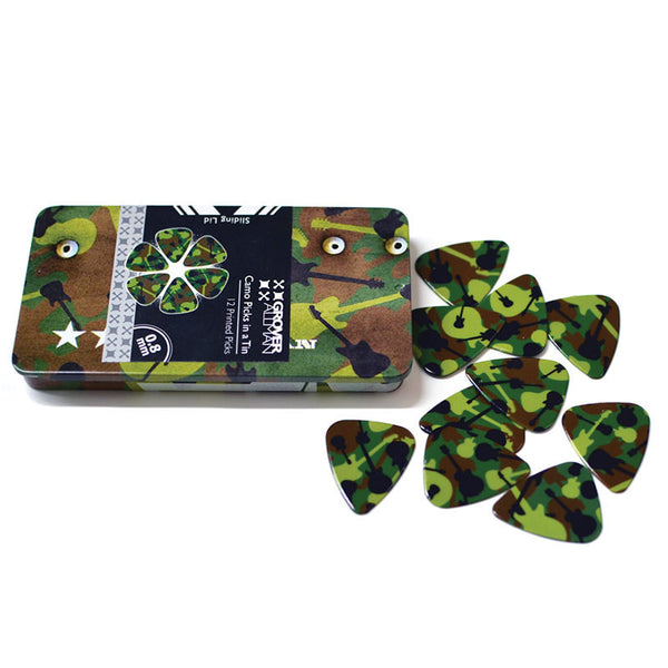 Pick Tin - Camo - Custom Printed Picks - Custom Plektrum - Plektren Bedrucken - puas personalizadas