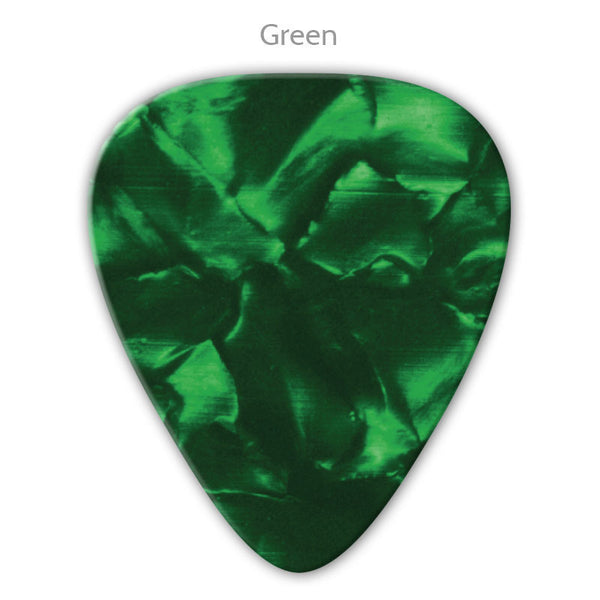 Vintage Celluloid Metallic Ink Picks - Single Sided - Custom Printed Picks - Custom Plectrum - Plektren Bedrucken - Mediators - 5