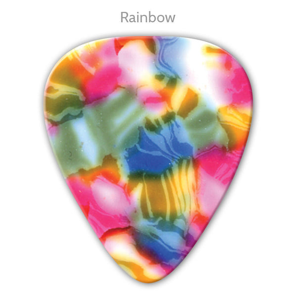 Vintage Celluloid Metallic Ink Picks - Double Sided - Custom Printed Picks - Custom Plectrum - Plektren Bedrucken - Mediators - 9