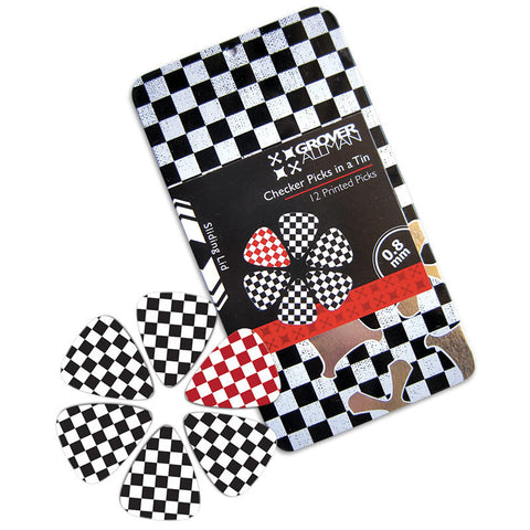 Pick Tin - Checker - Custom Printed Picks - Custom Plektrum - Plektren Bedrucken - puas personalizadas