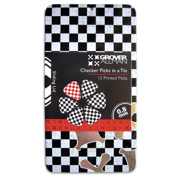 Pick Tin - Checker - Custom Printed Picks - Custom Plektrum - Plektren Bedrucken - puas personalizadas