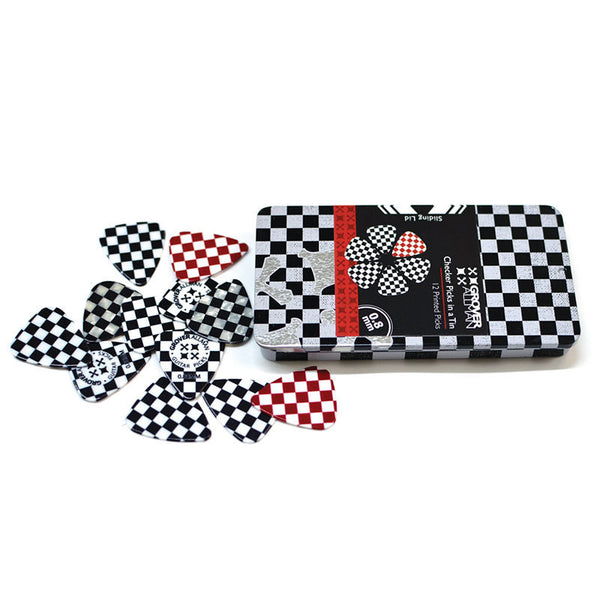 Pick Tin - Checker - Custom Printed Picks - Custom Plektrum - Plektren Bedrucken - puas personalizadas