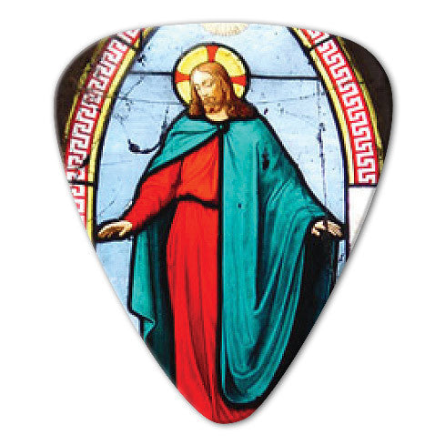 Christian Theme - Stained Glass Picks (10 pack) - Custom Printed Picks - Custom Plektrum - Plektren Bedrucken - puas personalizadas