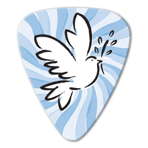 Christian Theme - Dove Picks (10 pack) - Custom Printed Picks - Custom Plektrum - Plektren Bedrucken - puas personalizadas