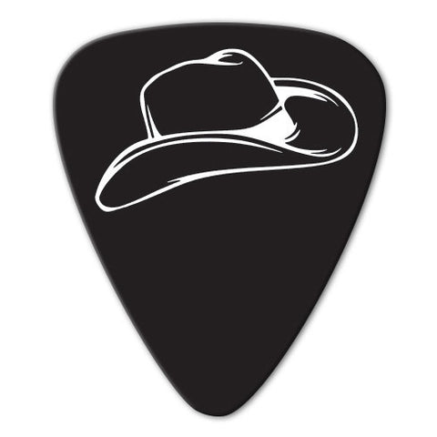 Country Music Theme - Cowboy Hat Picks (10 pack) - Custom Printed Picks - Custom Plektrum - Plektren Bedrucken - puas personalizadas