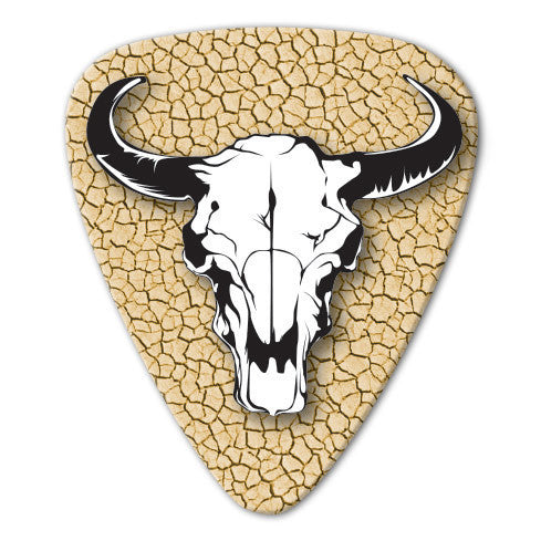 Country Music Theme - Cattle Skull Picks (10 pack) - Custom Printed Picks - Custom Plektrum - Plektren Bedrucken - puas personalizadas