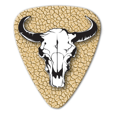 Country Music Theme - Cattle Skull Picks (10 pack) - Custom Printed Picks - Custom Plektrum - Plektren Bedrucken - puas personalizadas