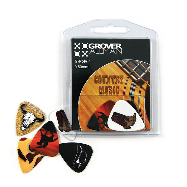 Themed Series - Country Music Multi Pack - Custom Printed Picks - Custom Plectrum - Plektren Bedrucken - Mediators - 3