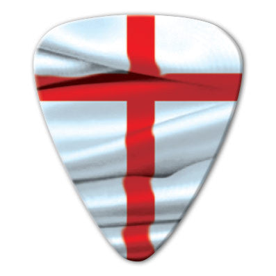 England - St George's Cross Photo Flag Picks (10 pack) - Custom Printed Picks - Custom Plektrum - Plektren Bedrucken - puas personalizadas