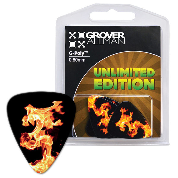 Unlimited Edition - Fire Multi Pack - Custom Printed Picks - Custom Plectrum - Plektren Bedrucken - Mediators - 1
