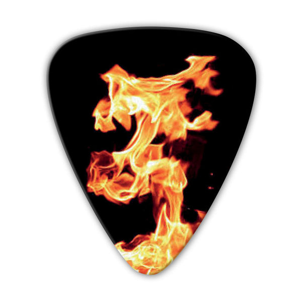 Unlimited Edition - Fire Multi Pack - Custom Printed Picks - Custom Plectrum - Plektren Bedrucken - Mediators - 2