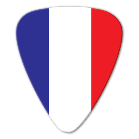 World Flag - France Flag Picks (10 pack) - Custom Printed Picks - Custom Plectrum - Plektren Bedrucken - Mediators