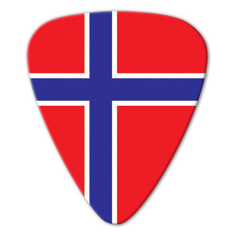 World Flag - Norway Flag Picks (10 pack) - Custom Printed Picks - Custom Plectrum - Plektren Bedrucken - Mediators