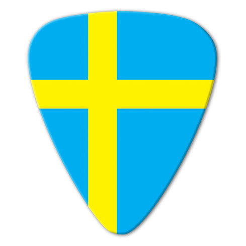 World Flag - Sweden Flag Picks (10 pack) - Custom Printed Picks - Custom Plectrum - Plektren Bedrucken - Mediators