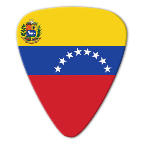 World Flag - Venezuela Flag Picks (10 pack) - Custom Printed Picks - Custom Plectrum - Plektren Bedrucken - Mediators