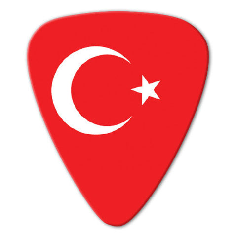 World Flag - Turkey Flag Picks (10 pack) - Custom Printed Picks - Custom Plectrum - Plektren Bedrucken - Mediators