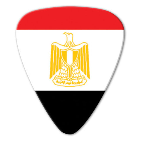 World Flag - Egypt Flag Picks (10 pack) - Custom Printed Picks - Custom Plectrum - Plektren Bedrucken - Mediators