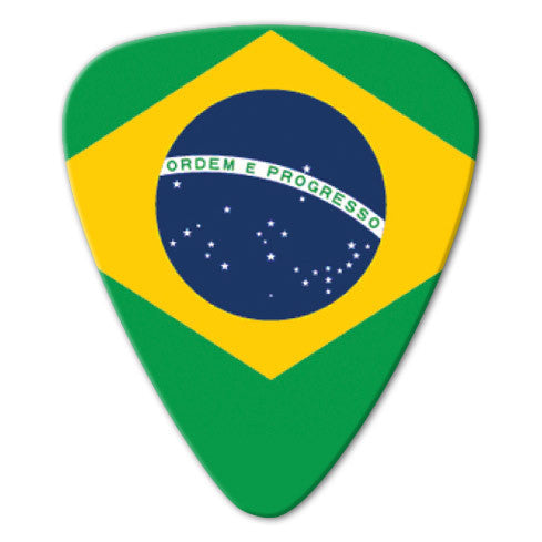 World Flag - Brazil Flag Picks (10 pack) - Custom Printed Picks - Custom Plectrum - Plektren Bedrucken - Mediators