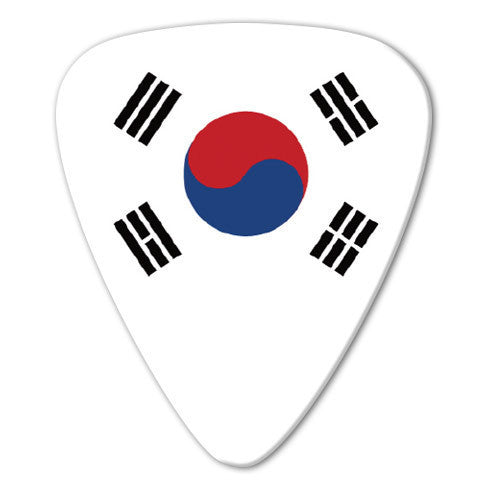 World Flag - South Korea Flag Picks (10 pack) - Custom Printed Picks - Custom Plectrum - Plektren Bedrucken - Mediators