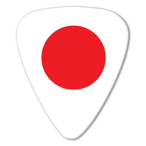World Flag - Japan Flag Picks (10 pack) - Custom Printed Picks - Custom Plectrum - Plektren Bedrucken - Mediators
